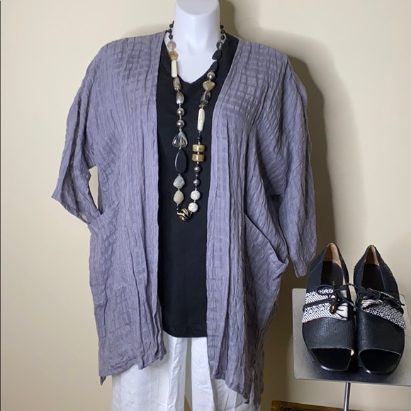 La Fixsun 100% Linen Unlined Jacket NWT - Picture 1 of 8